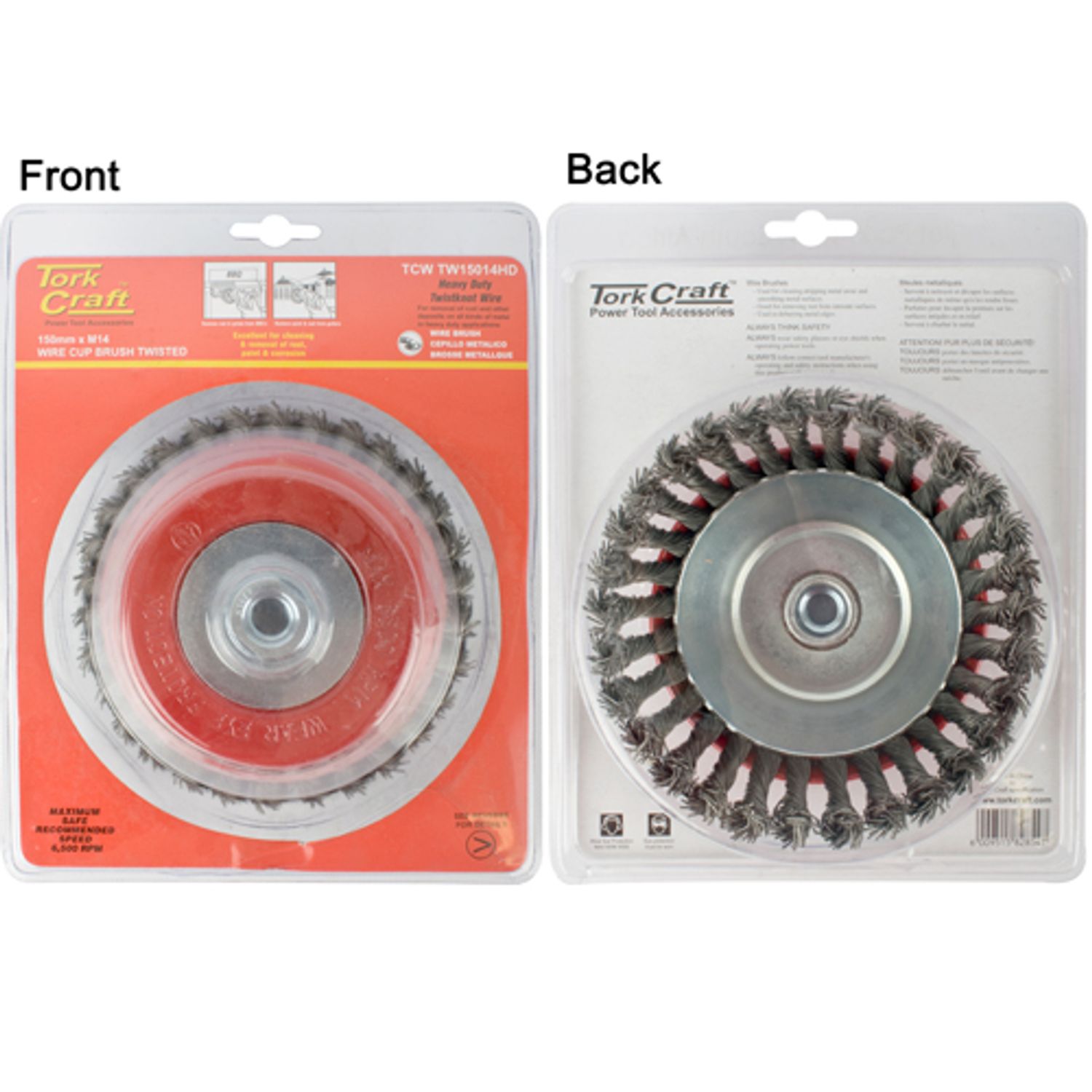 Wire Cup Brush Twisted 150mm X M14 With 0.80mm Wire Heavy Duty